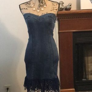 Guess  blue jeans dress tight size S US